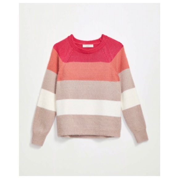 NWT LOFT Petite Striped Sweater - Picture 2 of 4